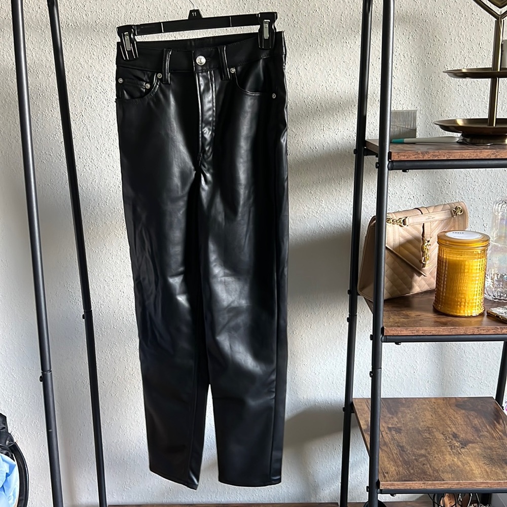 H&M Leather Pants. Size 2.